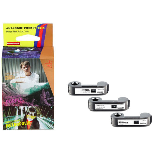 Lomography Analogue Pocket Trio (110 Cartridge, 24 Exposures, 3-Pack)