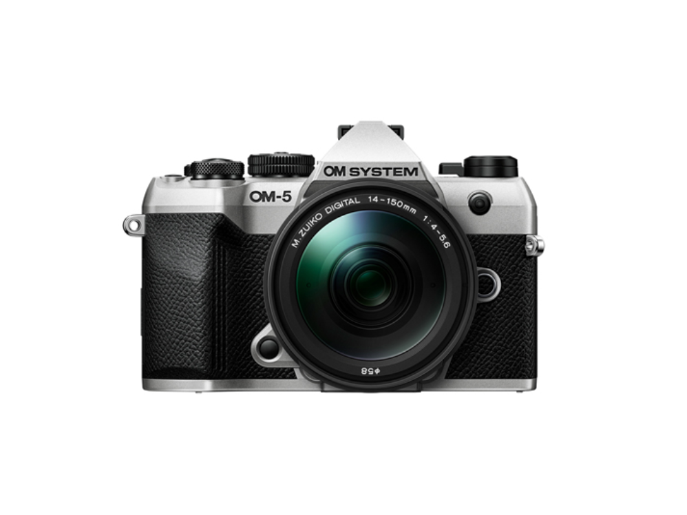 Shop OM SYSTEM OM-5 Mark II Silver w/ M.ZUIKO DIGITAL 14-150mm f4.0-5.6 II by OM System at B&C Camera