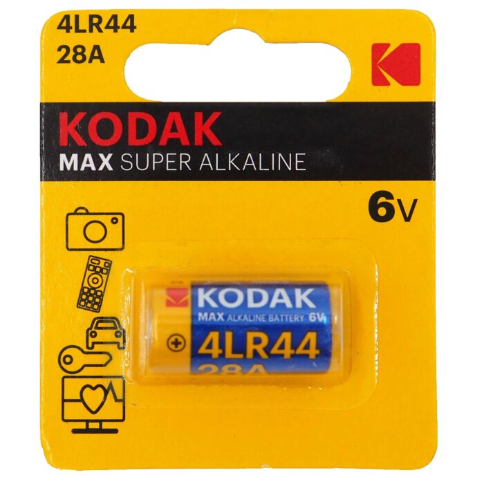 Kodak Max Super Alkaline 4LR4 28A 6V Battery