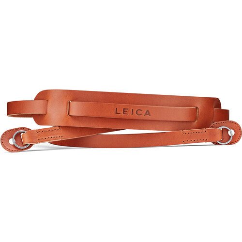 Leica Carrying Strap with Shoulder Pad, Leather, Cognac - B&C Camera