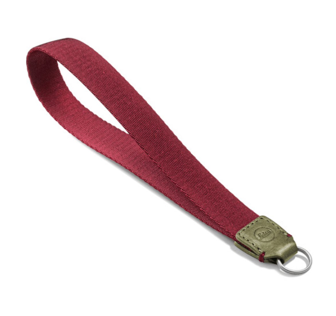 Leica Leather Wrist Strap (Olive/Burgundy) - B&C Camera