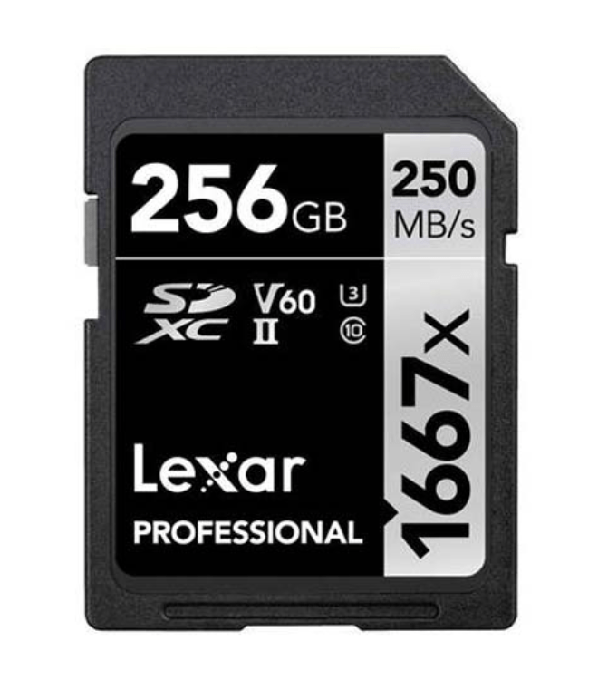 Lexar Pro SDXC 1667x UHS-II 256GB - B&C Camera
