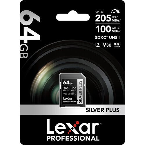 Lexar Professional SILVER PLUS SDXC 64GB - B&C Camera