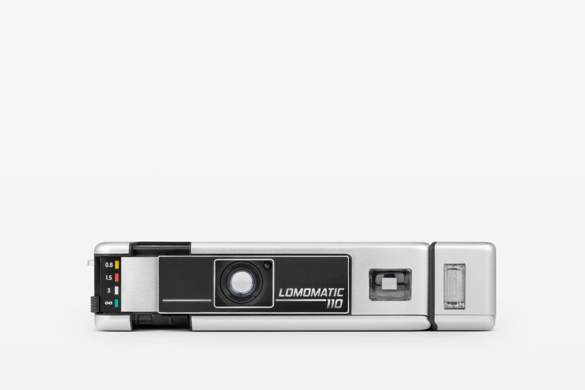 Lomography Lomomatic 110 Camera & Flash Metal - B&C Camera