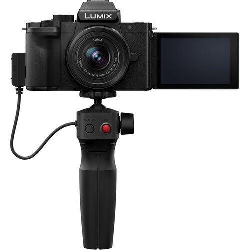 Shop LUMIX G100 Mirrorless Camera with 12-32mm F3.5-5.6 Lens and Tripod Grip by Panasonic at B&C Camera