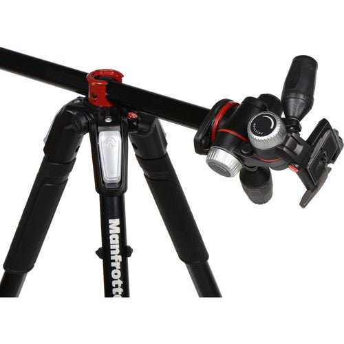 Manfrotto MK055XPRO3 - 3W Aluminum Tripod with 3 - Way Pan/Tilt Head - B&C Camera