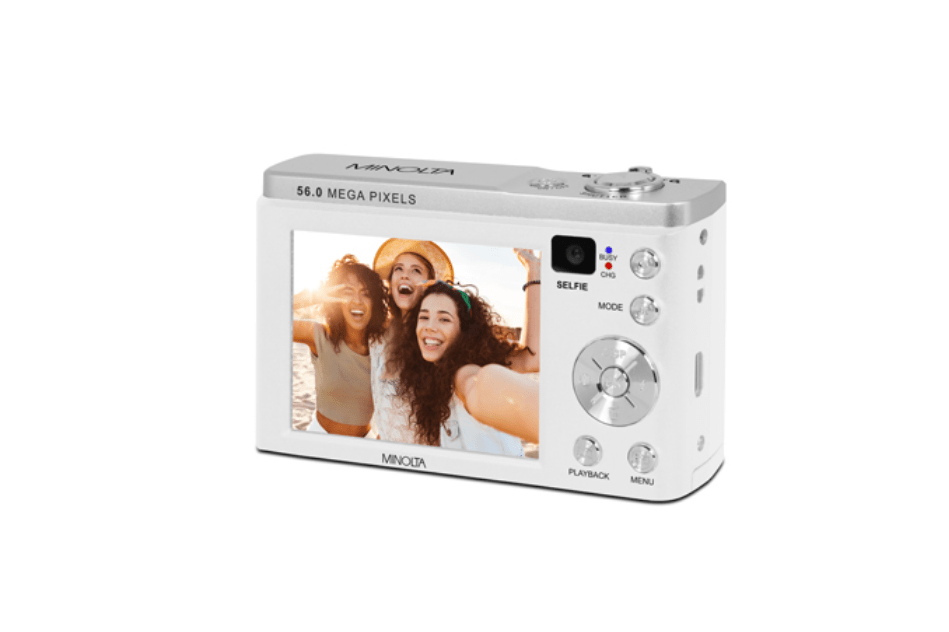 MINOLTA MNB5Z 48 MP / 5K Ultra HD Dual Lens Camera w/5x Optical Zoom (White) - B&C Camera