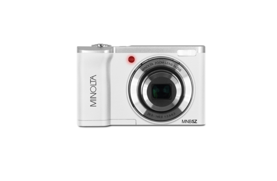 MINOLTA MNB5Z 48 MP / 5K Ultra HD Dual Lens Camera w/5x Optical Zoom (White) - B&C Camera