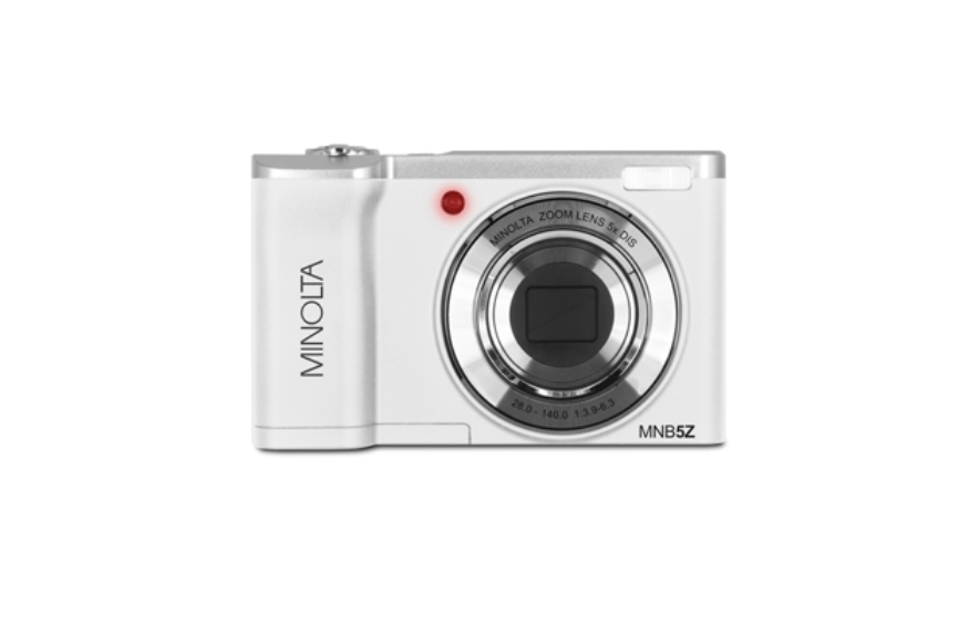 MINOLTA MNB5Z 48 MP / 5K Ultra HD Dual Lens Camera w/5x Optical Zoom (White) - B&C Camera