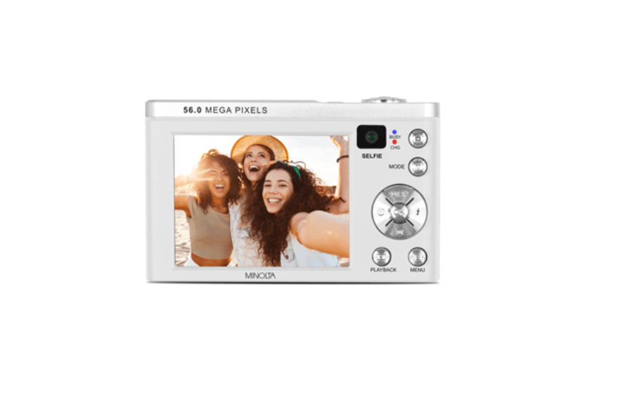 MINOLTA MNB5Z 48 MP / 5K Ultra HD Dual Lens Camera w/5x Optical Zoom (White) - B&C Camera