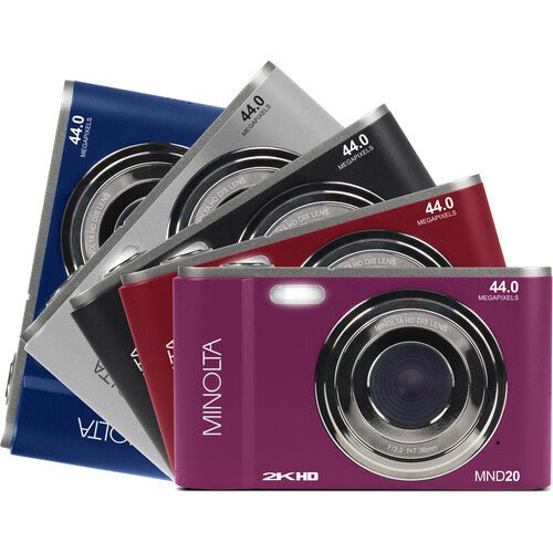 MINOLTA MND20 44 MP / 2.7K Ultra HD Digital Camera (Silver) - B&C Camera