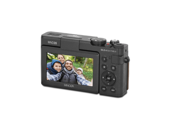 MINOLTA MND35 64 MP Autofocus / 4K Ultra HD Camera w/WiFi (Black) - No memory card - B&C Camera