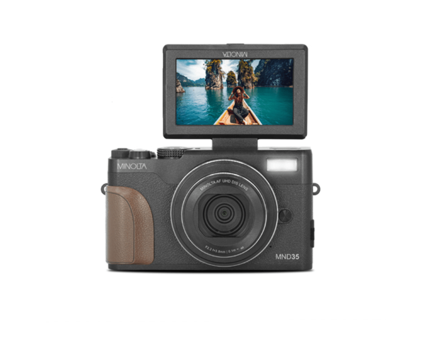 MINOLTA MND35 64 MP Autofocus / 4K Ultra HD Camera w/WiFi (Black) - No memory card - B&C Camera