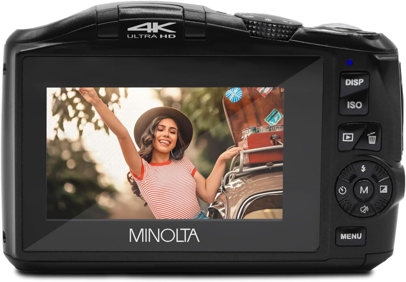 MINOLTA MND55 64 MP Autofocus / 4K Ultra HD Camera w/WiFi (Black) - B&C Camera