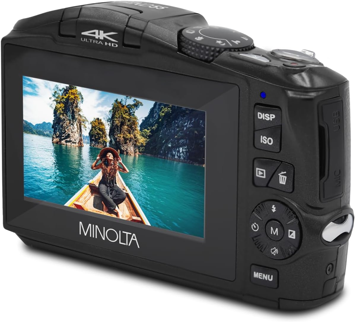 MINOLTA MND55 64 MP Autofocus / 4K Ultra HD Camera w/WiFi (Black) - B&C Camera