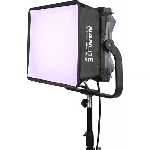 Nanlite Alien 300C RGBWW LED Panel with Softbox and Eggcrate - B&C Camera