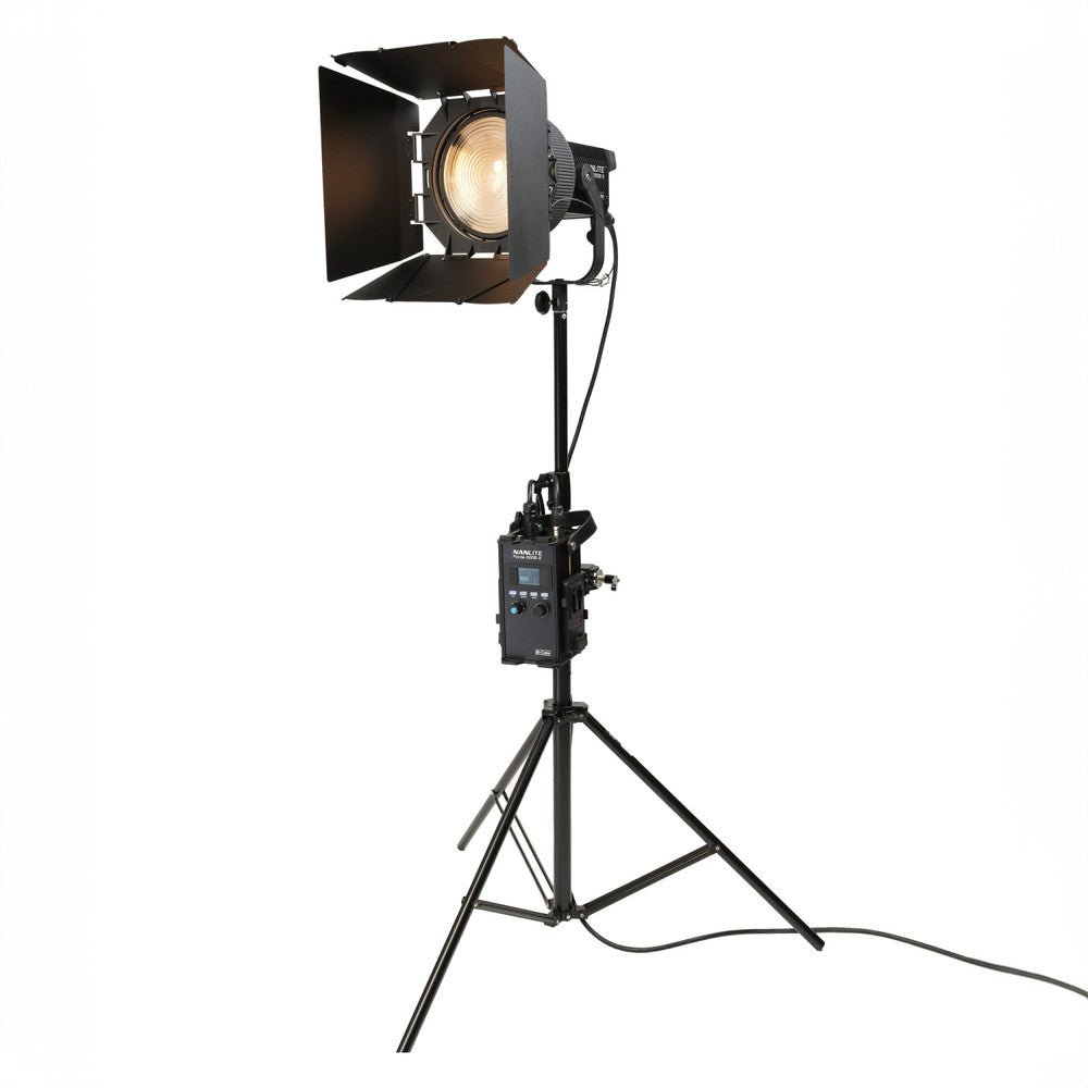 Nanlite Forza 300B II LED Spotlight and FL - 20G Fresnel Rolling Case Kit - B&C Camera
