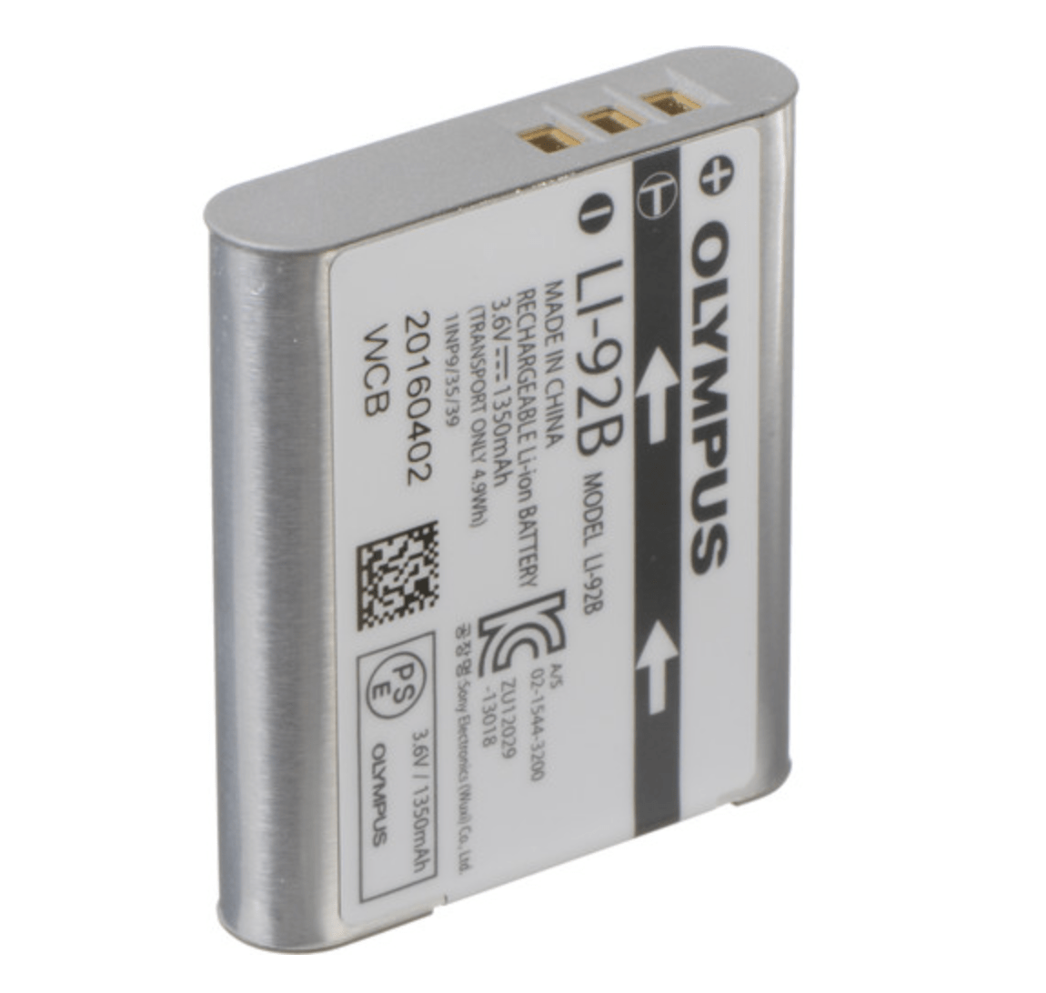 Olympus LI - 92B Rechargeable Lithium - Ion Battery (3.6V, 1350mAh) - B&C Camera
