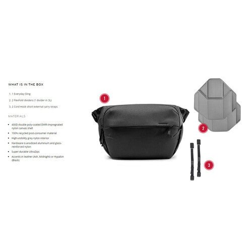 Peak Design Everyday Sling 3L - Black - B&C Camera