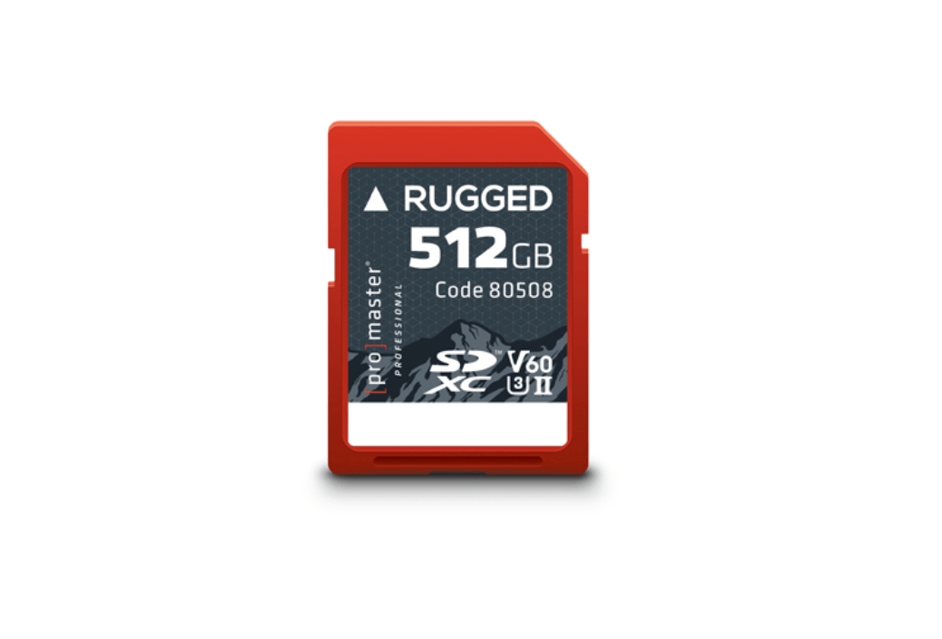 Promaster SDXC 512GB Rugged™ UHS - II V60 Memory Card - B&C Camera