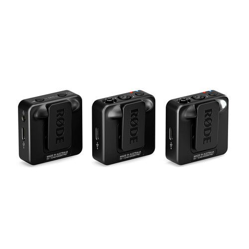 RODE Wireless GO (Gen 3) 2 - Person Compact Digital Wireless Microphone System/Recorder (2.4 GHz, Black) - B&C Camera