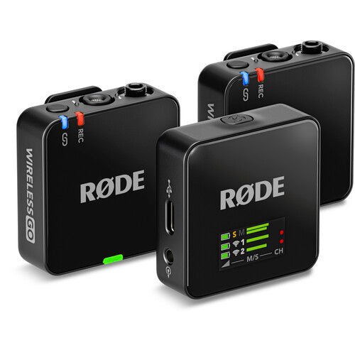 RODE Wireless GO (Gen 3) 2 - Person Compact Digital Wireless Microphone System/Recorder (2.4 GHz, Black) - B&C Camera