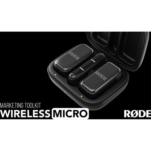 Shop RODE Wireless Micro 2-Person Ultracompact Wireless Microphone System with USB-C Connector (2.4 GHz, Black) by Rode at B&C Camera