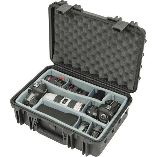 SKB iSeries 1711 - 6 Case with Think Tank Photo Dividers & Lid Foam (Black) - B&C Camera