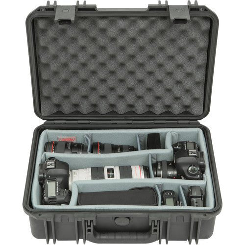 SKB iSeries 1711 - 6 Case with Think Tank Photo Dividers & Lid Foam (Black) - B&C Camera