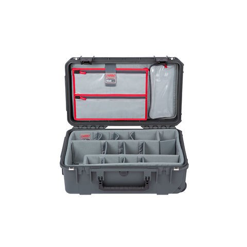 SKB iSeries Dark Gray 3i - 2011 - 7 Case w/TT Dividers and Lid Organizer - B&C Camera