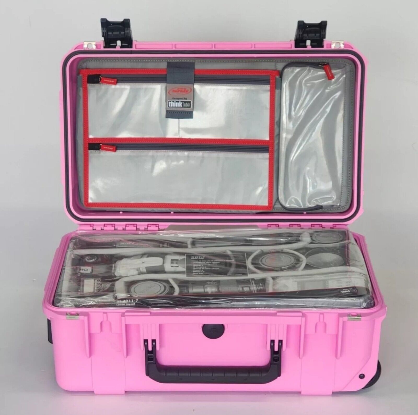 SKB iSeries Pink 3i - 2011 - 7 Case w/TT Dividers and Lid Organizer - B&C Camera