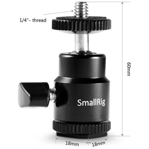 SmallRig 1/4" Camera Hot shoe mount w/ additional 1/4" screw - B&C Camera