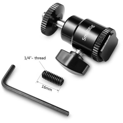 SmallRig 1/4" Camera Hot shoe mount w/ additional 1/4" screw - B&C Camera