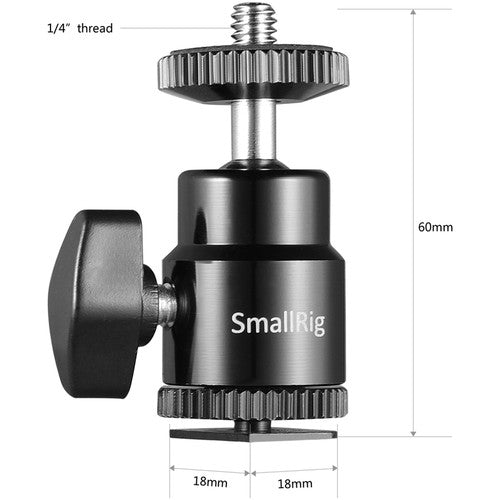 SmallRig 1/4" Camera Hot shoe Mount with Additional 1/4" Screw (2pcs Pack)2059 - B&C Camera