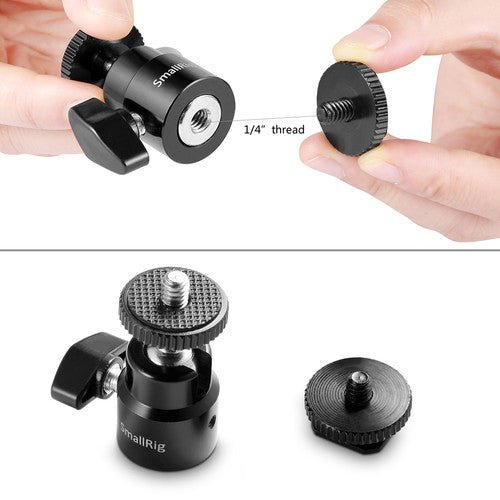 SmallRig 1/4" Camera Hot shoe Mount with Additional 1/4" Screw (2pcs Pack)2059 - B&C Camera