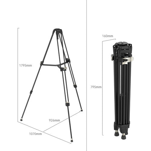 SmallRig AD - 80 FreeBlazer Heavy - Duty Aluminum Alloy Tripod - B&C Camera