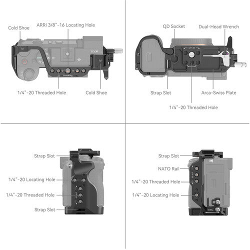 SmallRig Cage Kit for Sony Alpha 7C II / Alpha 7CR - B&C Camera