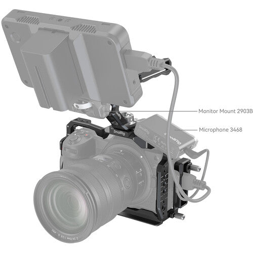 Gabbia Per Fotocamera Nikon Z6III In Lega Di Alluminio - Con Impugnatura Superiore, Guide NATO, Compatibile Con Arca, Per Stabilizzatori E Videocamera