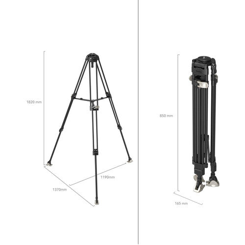 SmallRig FreeBlazer Heavy - Duty Carbon Fiber Tripod (75mm Bowl) - B&C Camera