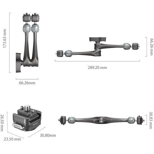 SmallRig HawkLock H21 Quick Release Rosette Magic Arm (11") - B&C Camera