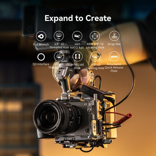 SmallRig HawkLock Quick Release Cage Kit for Sony FX3 / FX30 - B&C Camera