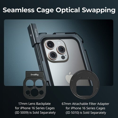 Shop SmallRig Mobile Video Cage Basic Edition for iPhone 16 Pro Max by SmallRig at B&C Camera