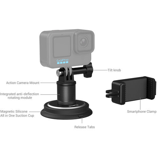 SmallRig Suction Cup Mounting Support for Action Cameras - B&C Camera