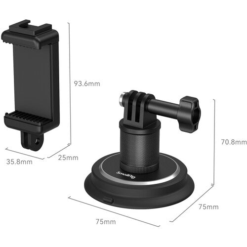 SmallRig Suction Cup Mounting Support for Action Cameras - B&C Camera