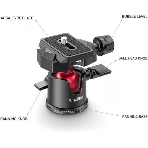 SmallRig Tabletop Mini Tripod with Panoramic Ball Head - B&C Camera