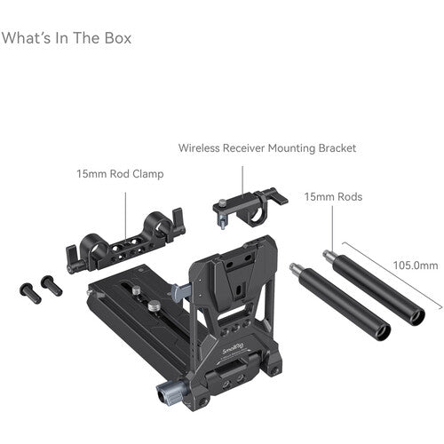 SmallRig V-Mount Battery Mount Plate Kit for Cinema Cameras - B&C Camera