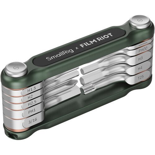 SmallRig x FILM RIOT 10 - in - 1 Folding Wrench Set with Multiple Angle Positioning (Green) - B&C Camera