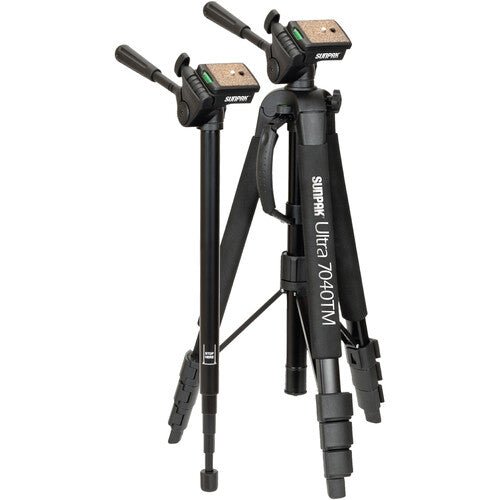 Sunpak Ultra7040TM Tri - Monopod with Smartphone & Action Cam Adapters - B&C Camera