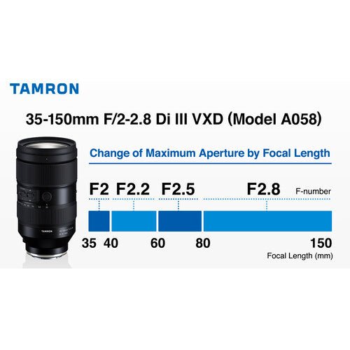 Tamron 35 - 150mm f/2 - 2.8 Di III VXD Lens for Sony E - B&C Camera