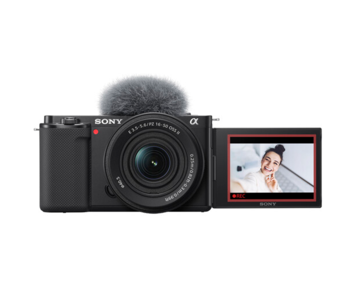 Sony ZV-E10 Mirrorless Camera with 16-50mm f/3.5-5.6 II Lens (Black)